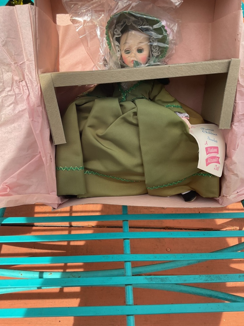Madame Alexander Scarlett (1385)  Doll in Olive Green Dress